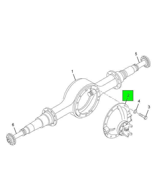 ETN0216088 | Genuine Navistar International® DIFFERENTIAL-RR 411 23105S 36