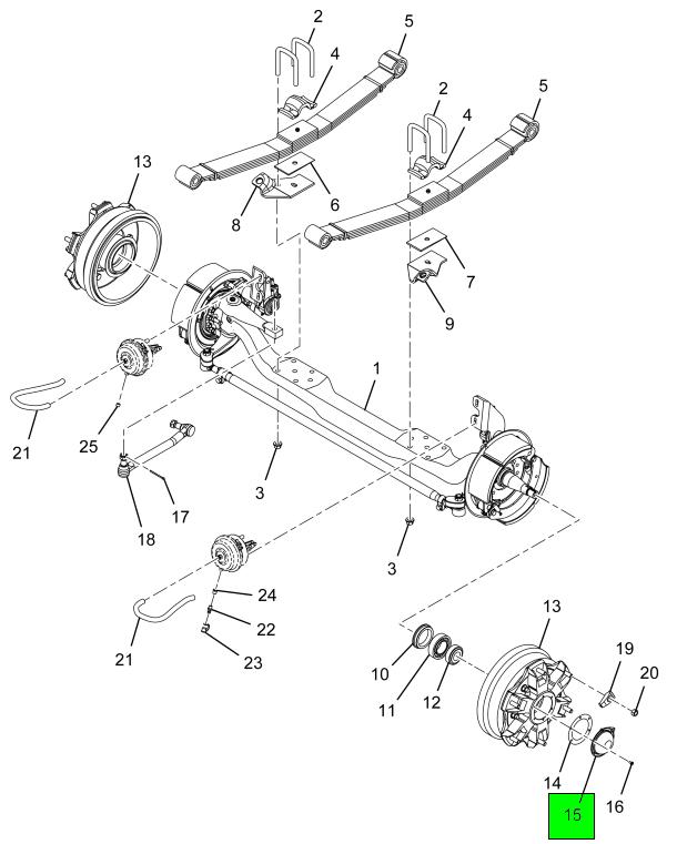 401068C1 | Navistar International® | CAP HUB FRONT AXLE STEEL | Source ...