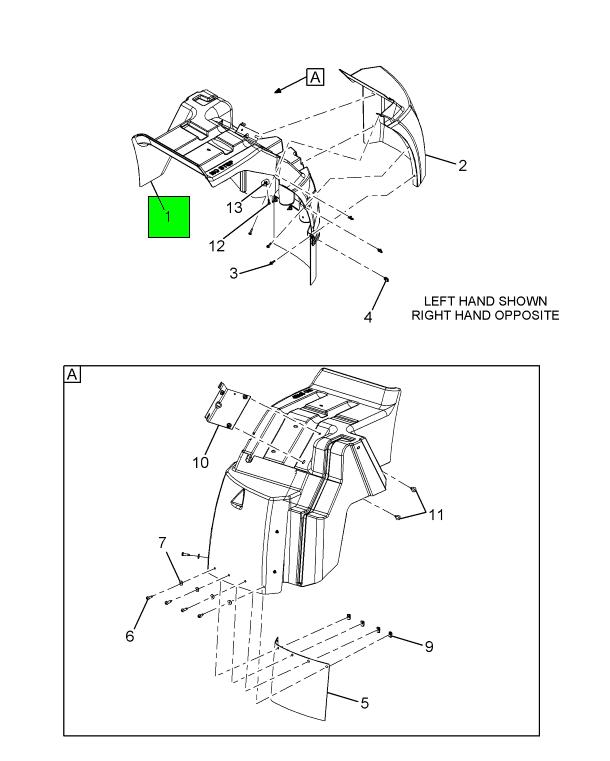 3608905C5 Navistar International EXTNSIONEXTENSION FRONT FEND