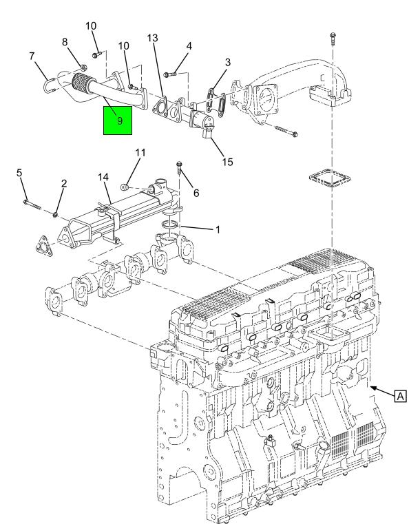 1832518C93 Navistar International® COOLANT KIT RETURN HOSE EXHAUST GAS  RECIRCULATION 115