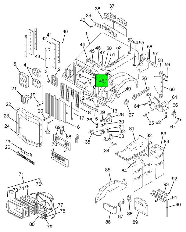 598589C2 | Navistar International® | ABSORBER SHOCK ABSORBER HOOD 