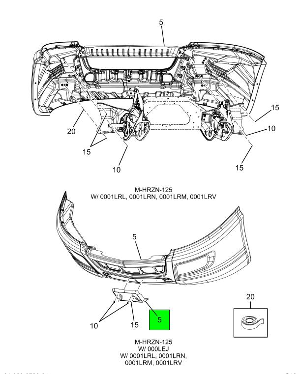 4169773C92 | Genuine Navistar International® BUMPER MIC W/VALANCE