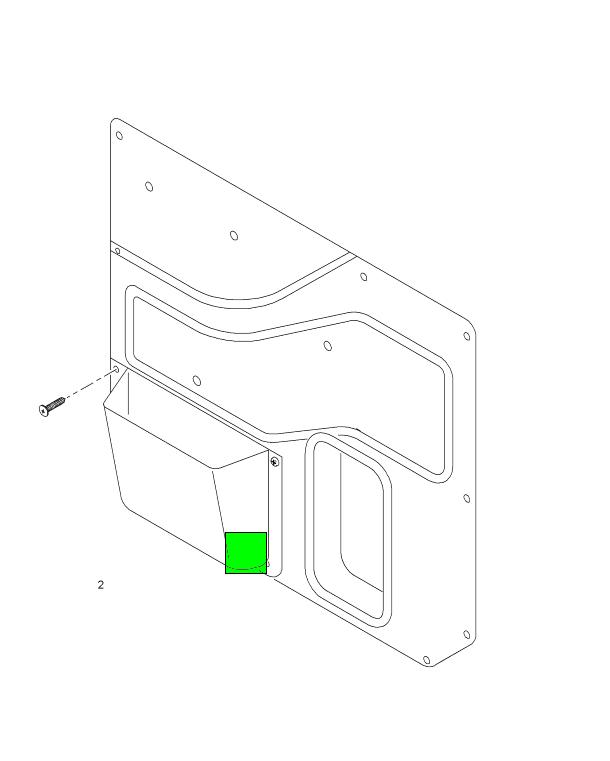 2028658C1 | Genuine Navistar International® POCKET DOOR LARGE CHARCOAL LEFT