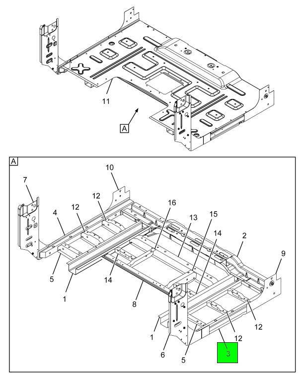 3547269C3 | Navistar International® | SILL CAB OUTER SIDE LEFT | Source ...