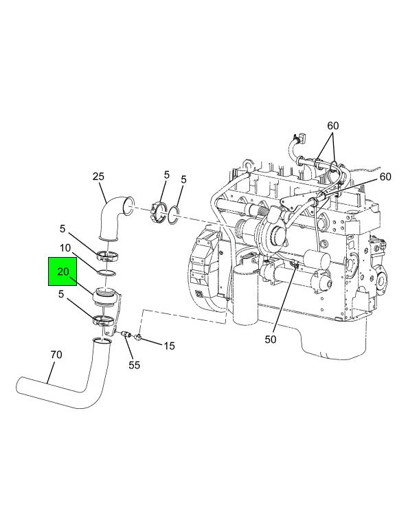 2012406C1 Navistar International® BRAKE EXHAUST JACOBS DT 466 NGD ENGINES Source One Parts