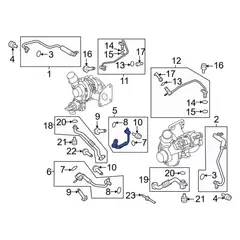 Tube Water - Outlet 2.7L