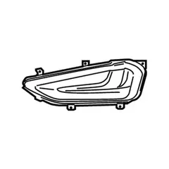 Fog Light Trim Lamp Bezel - Right, Front
