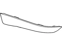 Bumper Trim Valance Panel - Right, Rear