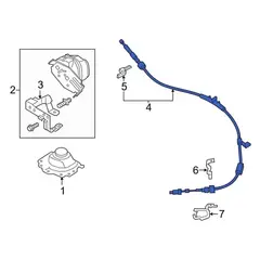 Automatic Transmission Shifter Cable Selector Lever Control (AT)