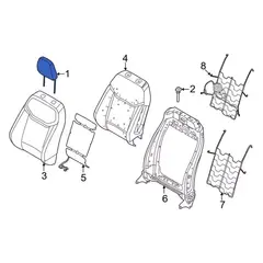 Cover And Pad Headrest - Left, Right, Front