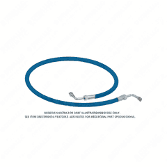 Hose Assembly, 4 inches x 38 inches long, for S60 14L DDEC 4