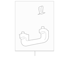 Interior Grab Bar Assist Handle - Left, Rear (Series 34/66/ST L)