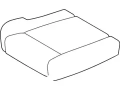 Seat Cover Cushion - Right, Rear, Back