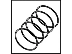 Piston Ring Kit Includes: Set Of Rings For 1 - 1MM Oversize 6.2L