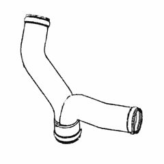 Water Pump Outlet Tube Y-Adapter for Keel Cooling S60 14L