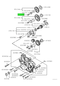 BOLT,TIMING GEAR TRAIN 1