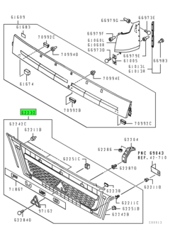 GRILLE,RADIATOR 1