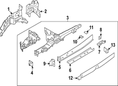 Frame Side Member Reinforcement - Right, Front