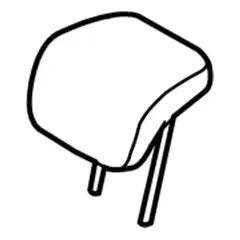 Headrest - Rear, Center (SE)