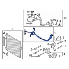 Tube Air Conditioning (A/C) Refrigerant Discharge Hose - 2.3L