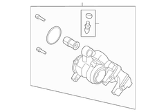 Disc Brake Caliper - Left, Front (GT Feature Car)