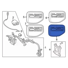 Drive Motor Battery Pack Charging Port Door Filler Ring <br>A which helps to enclose the