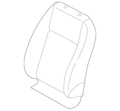 Seat Back Cushion Cover - Left, Front