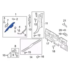 Windshield molding MOULDING