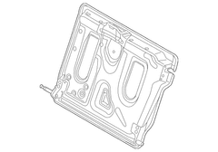Seat Back Retaining Frame - Left, Rear