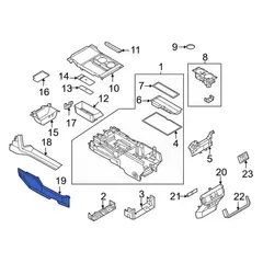 Console Trim Panel Instrument - Left