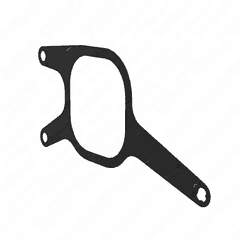 Charge Air Pipe Gasket with Heater Flange for 6-Cylinder