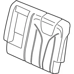 Seat Back Cushion Cover - Left, Rear