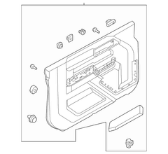 Panel Door Trim - Left, Front (Limited Series)