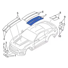 Roof Decal Stripe Sticker