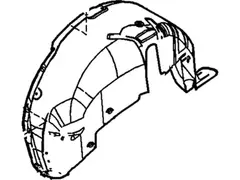 Quarter Panel Splash Shield Wheelhouse - Right, Inner