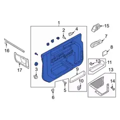 Door Interior Trim Panel - Right, Rear, Lower (Outer Banks, Preferred)