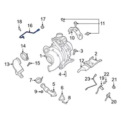 Tube Turbocharger Coolant Line - 6.7L
