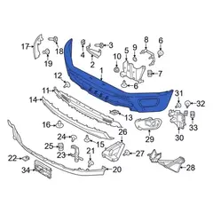 Bumper Face Bar - Front