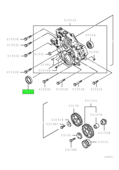 OIL SEAL,TIMING GEAR CASE 1