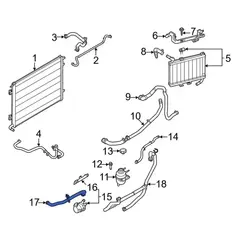 Water Tube Engine Coolant Pipe - Outlet 5.2L