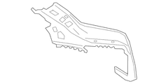 Roof Rail Reinforcement Quarter Panel Extension - Left, Inner