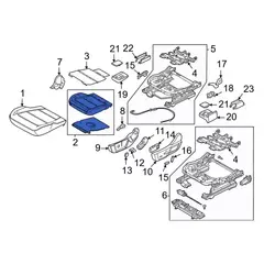 Seat Cushion Foam Pad - Front