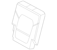 Seat Back Cover - Right, Rear