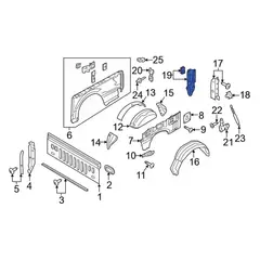 Truck Bed Panel Reinforcement - Right (BEV)