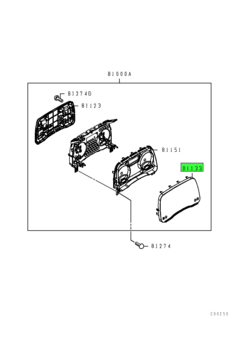 GLASS,COMBINATION METER 1