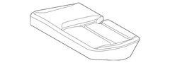 Seat Cushion Pad Cover - Left, Rear