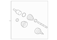 Cv Axle Shaft - Right, Front, Upper