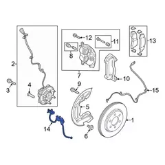 Brake Hydraulic Hose RWD - Right, Front