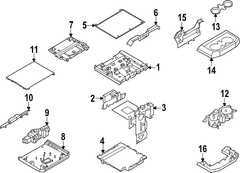 Console Armrest Centre Cover And Pad (Raptor Series)