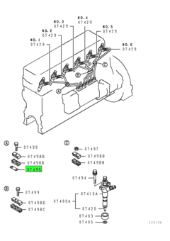 STAY,FUEL INJECTION TUBE 1